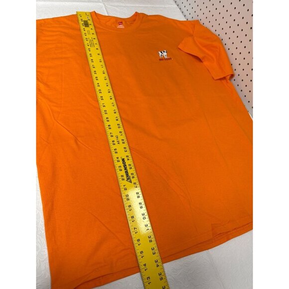 Hanes Big Dogs Mens Orange Graphic T-Shirt Size 3XL It's Five O'Clock Somewhere - Picture 7 of 10